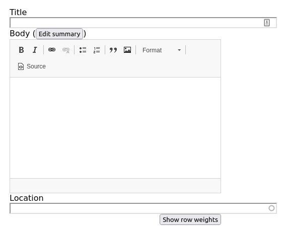 Drupal long input elements