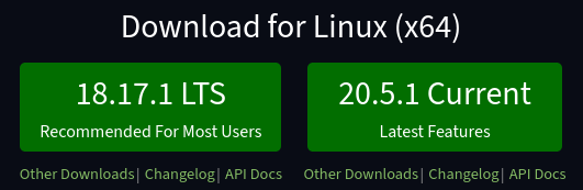 Node.js downloads for linux